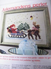 Kreuzstich Stickbild Weihnachten Winterbild dänisch Handarbeit Stickvorlage