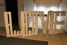 LOVE Buchstaben aus Paletten