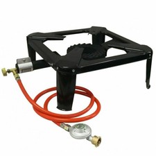 Bituxx Gaskocher Campingkocher Hockerkocher Gasbrenner 7KW 1,5 M Druckregler