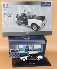 Simca 1100 Police Cars Atlas Editions 1:43 mit Datenblatt und OVP
