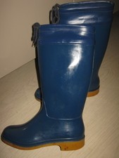 Elbit vintage Gummistiefel,Stiefel 80er Rubberboots mit Stulpe Gr.38