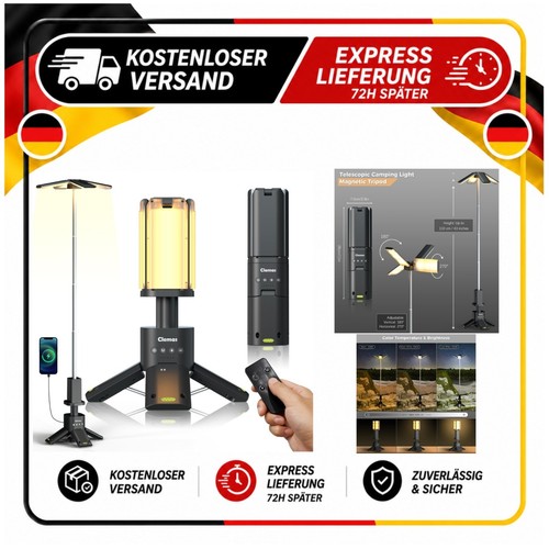 Led campinglaterne 6000 lumen - led,