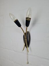 50s60s Wandlampe Lamp Mid-Century Design Messing 2 flammig Vintage 