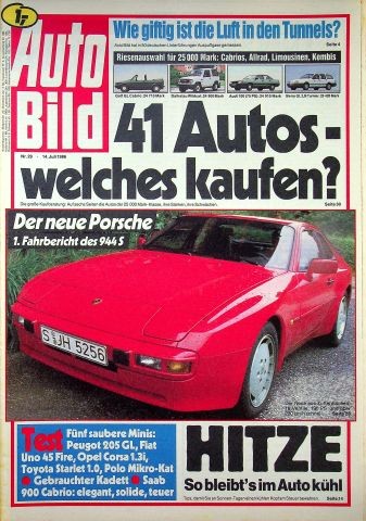 Auto bild 1986 saab - 3),