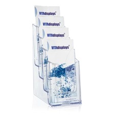 DIN lang (DL) Tisch-Prospektständer Tischprospekthalter Flyerständer mit 4 Etg