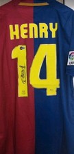 Thierry Henry Autogramm Frankreich Handsigniertes FC Barcelona Trikot COA Legend