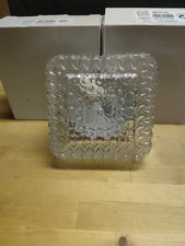 Massive Glass Wandlampe Vintage original aus Italien 3er Set Neu Außenlampe