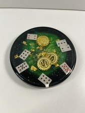 Untersetzer Poker Harz 92x13mm Pokertisch Glasuntersetzer (C23.6)