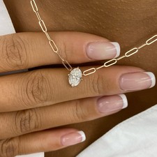 Solitär Collier Rosegold