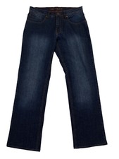 Carlo Colucci Herren Jeans Hose Dkl Blau Gr 94 US 32/34 Bund 42 cm Dark Denim ✅