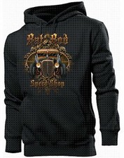 Hoody Rockabilly Rat Rod Speed Shop Vintage Iron US Car Hot Rod Nose Art V8 Bike