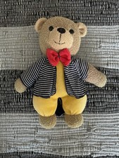 Sterntaler Spieluhr Teddy braun/gelb/blau ca 26 cm Melodie Guten Abend ….. RAR