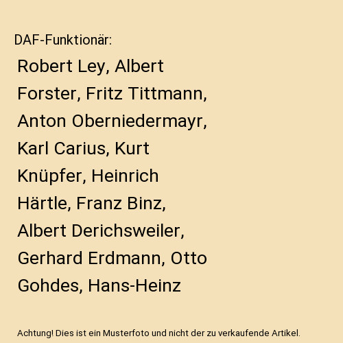 Daf funktionär robert - robert, ley