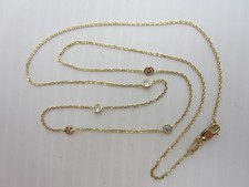 Neu 14K Gelbgold und Diamant