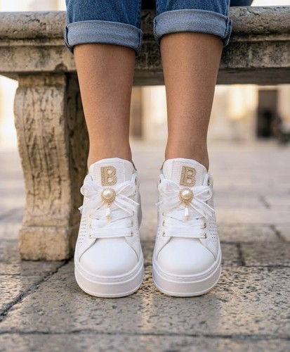 Damen sneaker mit schmuck - damen,