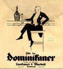 Likör der Dominikaner Reklame