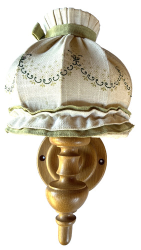 Retro wandleuchte stoffschirm - wandleuchte,
