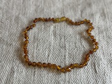 seltene Bernstein Kette ° AMBER NECKLACE ° HALSKETTE  einzeln geknotet