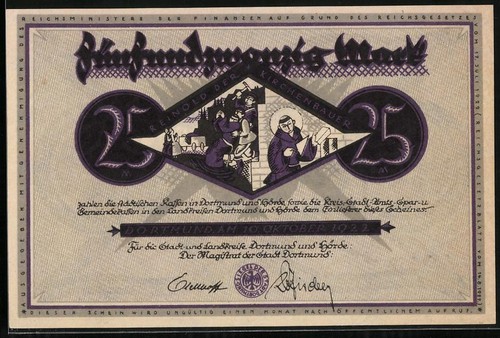 Notgeld dortmund 1922 25 - notgeld,
