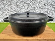 Staub Bräter Cocotte Gusseisen 29 Oval
