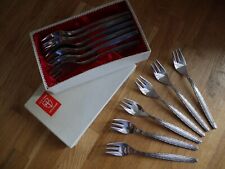 12 Justinus Kuchengabeln versilbert Altosil de Luxe (90er Silber) teils in OVP