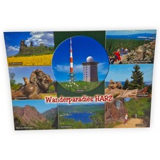 Ansichtskarte Wanderparadies Harz Brocken Teufelsmauer Hexentanzplatz AK 15x10
