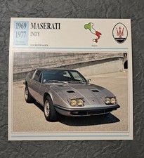 MASERATI INDY - 1969-1977 - Geschichte & Technische Daten - Karte (1)