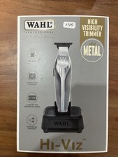 Wahl Hi-Viz Professional Akku Konturen Trimmer 3023702 silber Guter Zustand