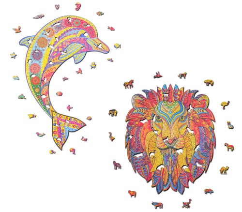 Puzzle 2er bundle delfin - puzzle,