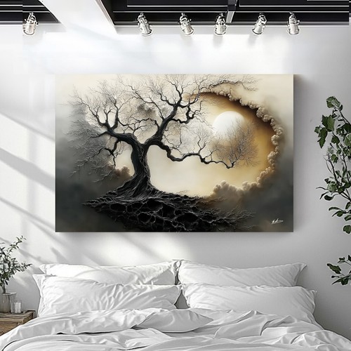 Leinwand bild landschaft baum - leinwand,