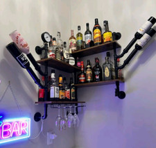 Weinregal Vintage Holz Wandbar