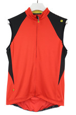 Mavic Ride Better T-Shirt Herren XL Windfest Fahrrad Weste Reißverschluss Orange
