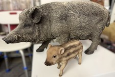 ++ WILDSCHWEIN GARTENFIGUR 55