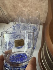 Luminarc Gläser-Set – 11-teilig, blaues Design, top Zustand