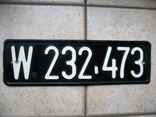 Altes Kennzeichen  -