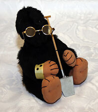 Künstlerteddy Teddybär blinder Maulwurf Bär - tolle Handarbeit