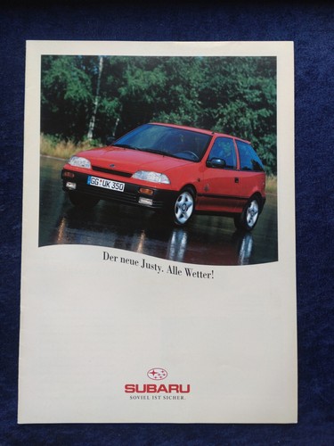 Subaru justy prospekt - subaru,