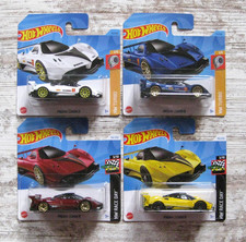 4 x Hot Wheels Pagani Zonda R HW Race Day 3/10 & HW Turbo 1/5 Set