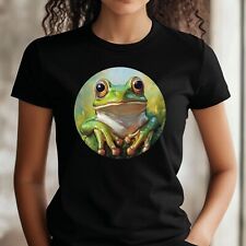 T-Shirt Frauen Frosch Portrait