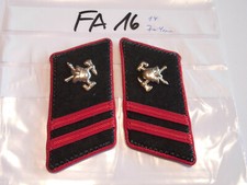 Feuerwehr Kragenspiegel Saarland mit Helm ca 7x4cm 1 Paar (fa16)