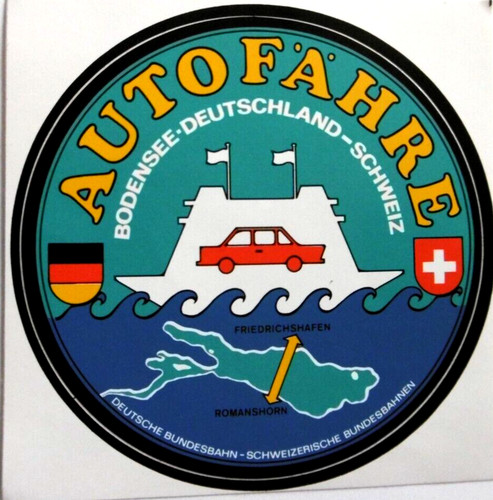 Werbe aufkleber autofähre - werbe-aufkleber,