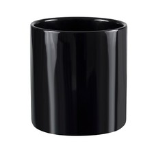 Keramik Blumenübertopf Blumentopf Pflanzkübel Glanz Silber weiss zylinderförmige