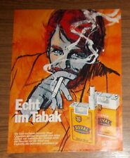 Seltene Werbung REVAL Cigaretten - Echt in Tabak - Porträt Gemälde 1977