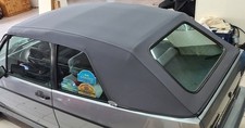Verdeck Bezug Golf 1 Cabrio  Stoff original Titangrau