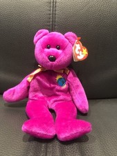 Original 2000 Millennium Beanie Babies Bear - Tag Error "Oakbrook" 