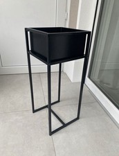 Pflanzgefäß ** schwarz ** Metall ** Blumenkasten ** w. Neu