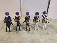 Playmobil Western 5 Soldaten ACW Nordstaaten Blauröcke US Kavallerie 