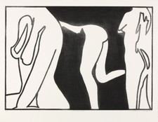 Werner Berges: eins zwei drei, 2012, Aquatintaradierung, handsigniert nummeriert