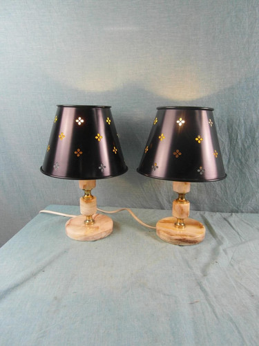 Tischlampe paar alabaster - paar,