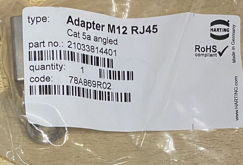 Adapter m12 rj45 - rj45, 5a
